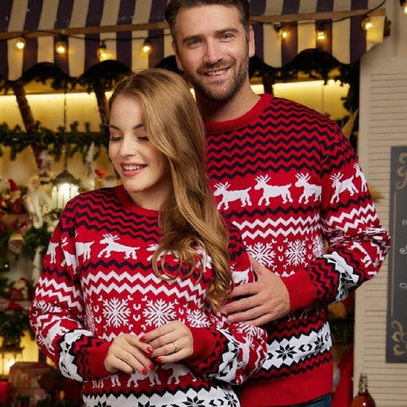 Xmas Sweater New Couple Outfit