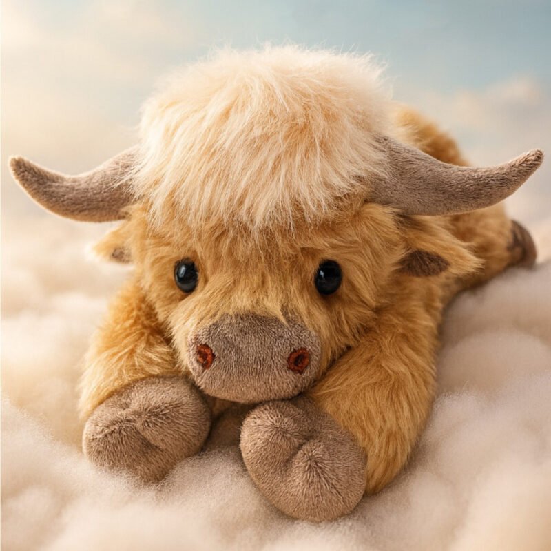 Cartoon Household Highland Cow Plush Toy